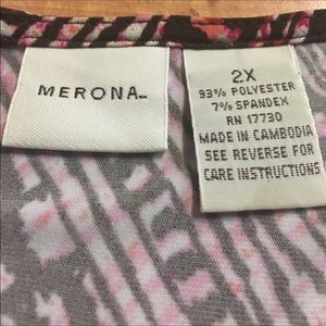 Merona Tops - Pink multi color design sleeveless blouse Merona Tops - Pink multi color design sleeveless blouse